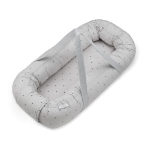 Liewood® prenosno gnezdo za dojenčka Gro – Classic Dot Dumbo Grey