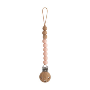 Mushie® držalo za dudo EVA – Blush