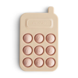 Mushie® silikonska aktivnostna igrača Telefon – Blush
