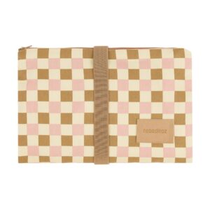 Nobodinoz® vodoodporna previjalna podloga Hyde Park – Yellow Pink Mosaic